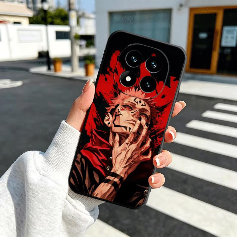 Anime Itadori Yuji JUJUSU Soft Phone Case for Xiaomi Redmi Note 12 13 14 15 Pro Plus 11 12S 11S 11T 10 4G Black Cover Back Shell