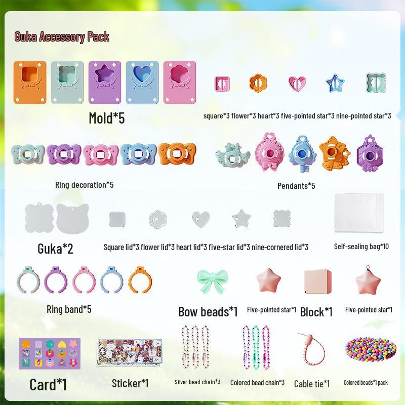 Cross-border Kids  Toys: Ever-changing Magic Box DIY Jewelry & Treasure Chest with Diary Materials for Girls