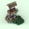 New 1681 Parts Customized MOC Medieval Castle vineyard Model Building DIY Blocks Bricks Assembly Toys Educational Holiday Gifts