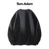 TOM ADAM American Fashion Striped Crewneck Sweatshirt