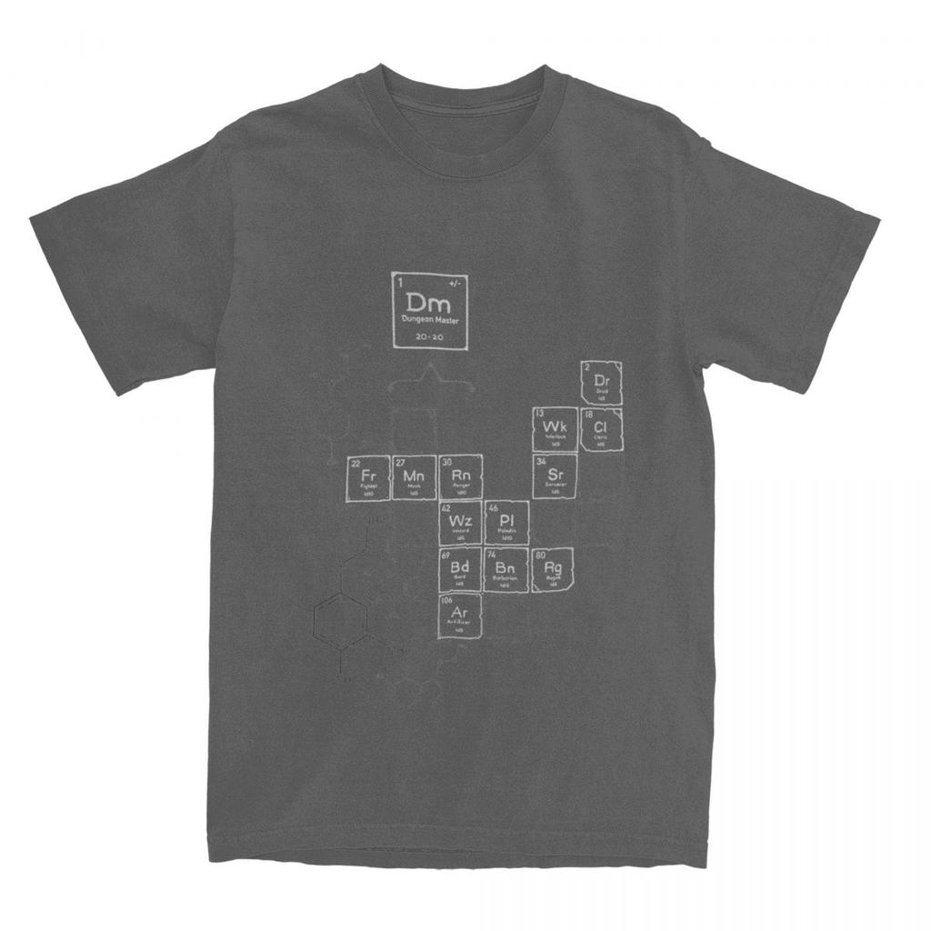 Chemistry Of Roleplay DnD Science Of D20 Dice Merchandise T Shirt Men Women Dungeon Dragon Leisure 100% Cotton Unique Tee Shirts