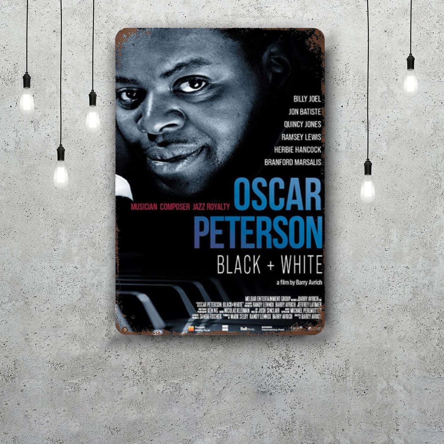 

Oscar Peterson Vintage Metal Tin Signs Posters Decor Retro Metal Plaque Wall Art Decor for Garage Bar 20x30cm（7.8x11.8inch）