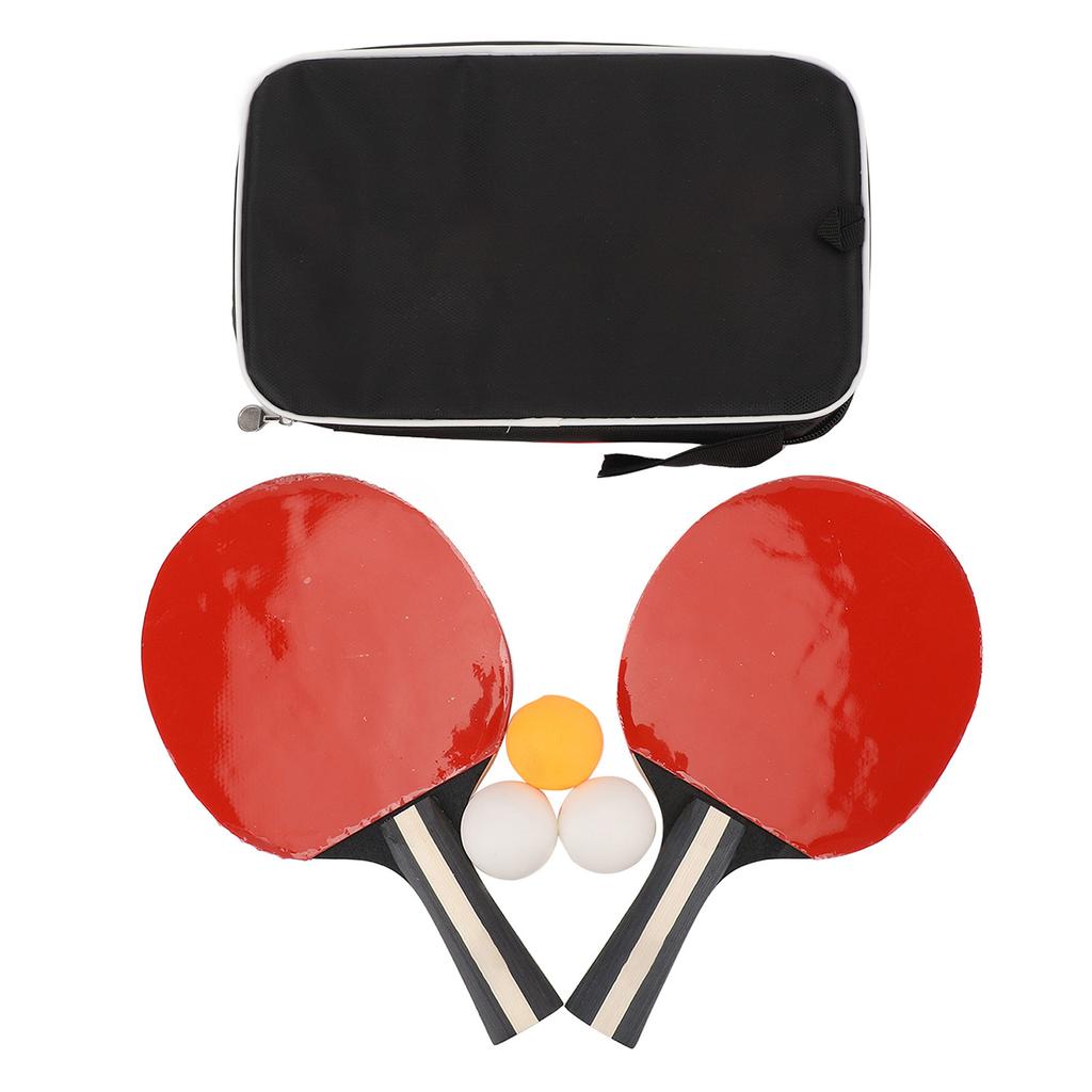 2pcs Table Tennis Racket Table Tennis Paddle with 3pcs 3 Star Professional Table Tennis Balls for