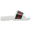 Web Slide Slippers Men's White Red Green 429469 GIB10 9079