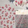 1 Pc 5D Sunflower Nail Stickers Rose Daisy Cherry Blossom Self-adhesive Nail Art Stickers Oil Painting Decorative Sticker