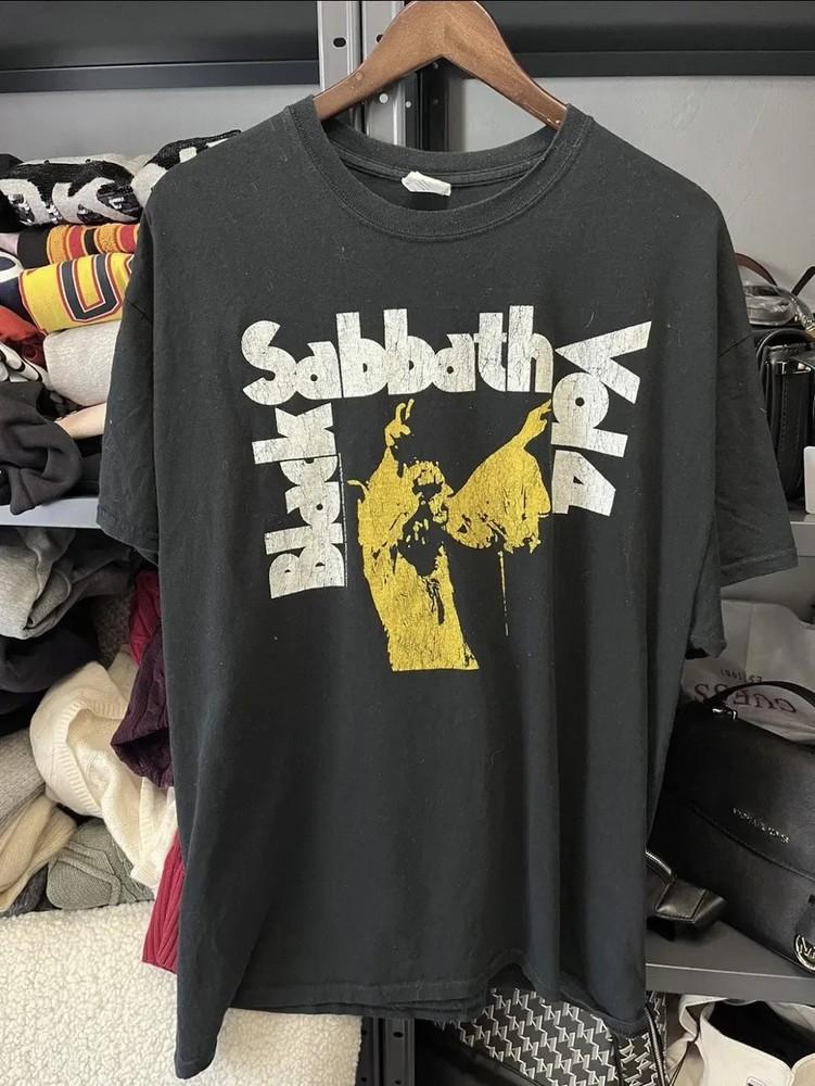 Винтажная футболка Black Sabbath Черная Тур-группа Репринт AN47165 Унисекс Футболка XXXXL