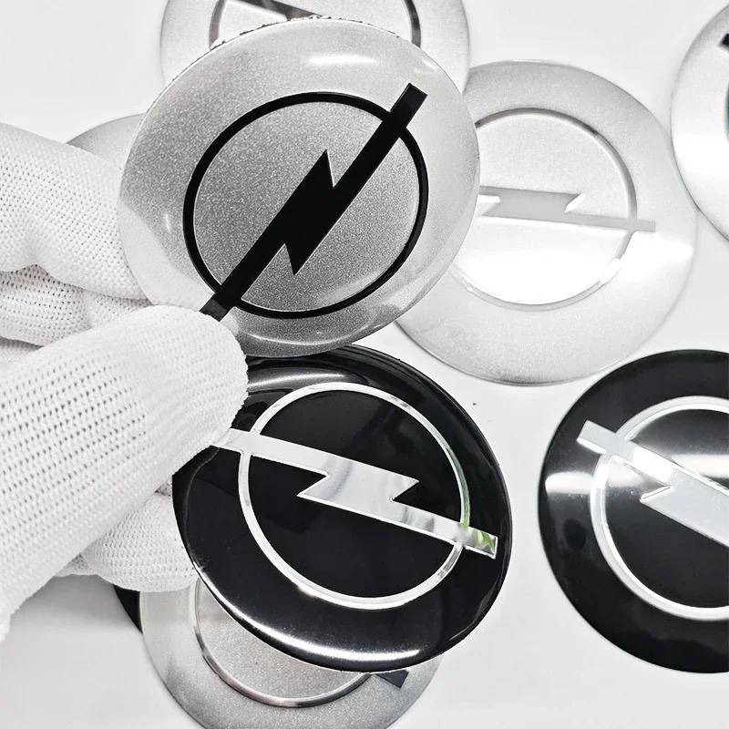 EQKT1 4pcs 56mm 60mm 65mm Car Wheel Center Stickers Hup Emblem For Opel Insignia Astra J F Antara Meriva Zafira H G Corsa Vectra OPC