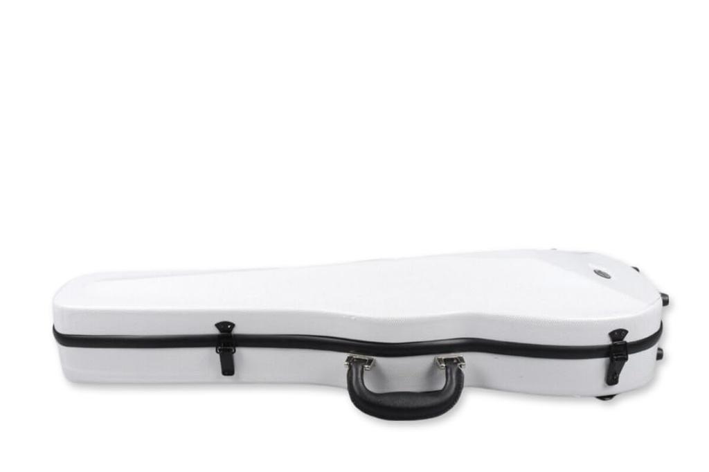 YoungMonic A Heavy-Duty, Ultra-Lightweight Carbon Fiber Violin Case for 44 Full-Size Violins, Weighs Approximately 2kg (White)