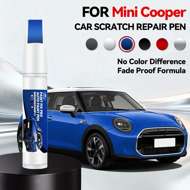 Per Mini Cooper 1990-2026 Penna per Riparazione Vernice Ritocco Rimuovi Graffi Fai da te Accessori Auto Nero Bianco Argento Grigio Blu Rosso