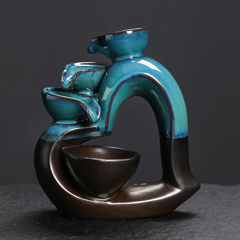 Fashion High Quality Ceramic Reverse Flow Aromatherapy Stove Versatile and Creative Home Decoration Ornaments and Handicrafts