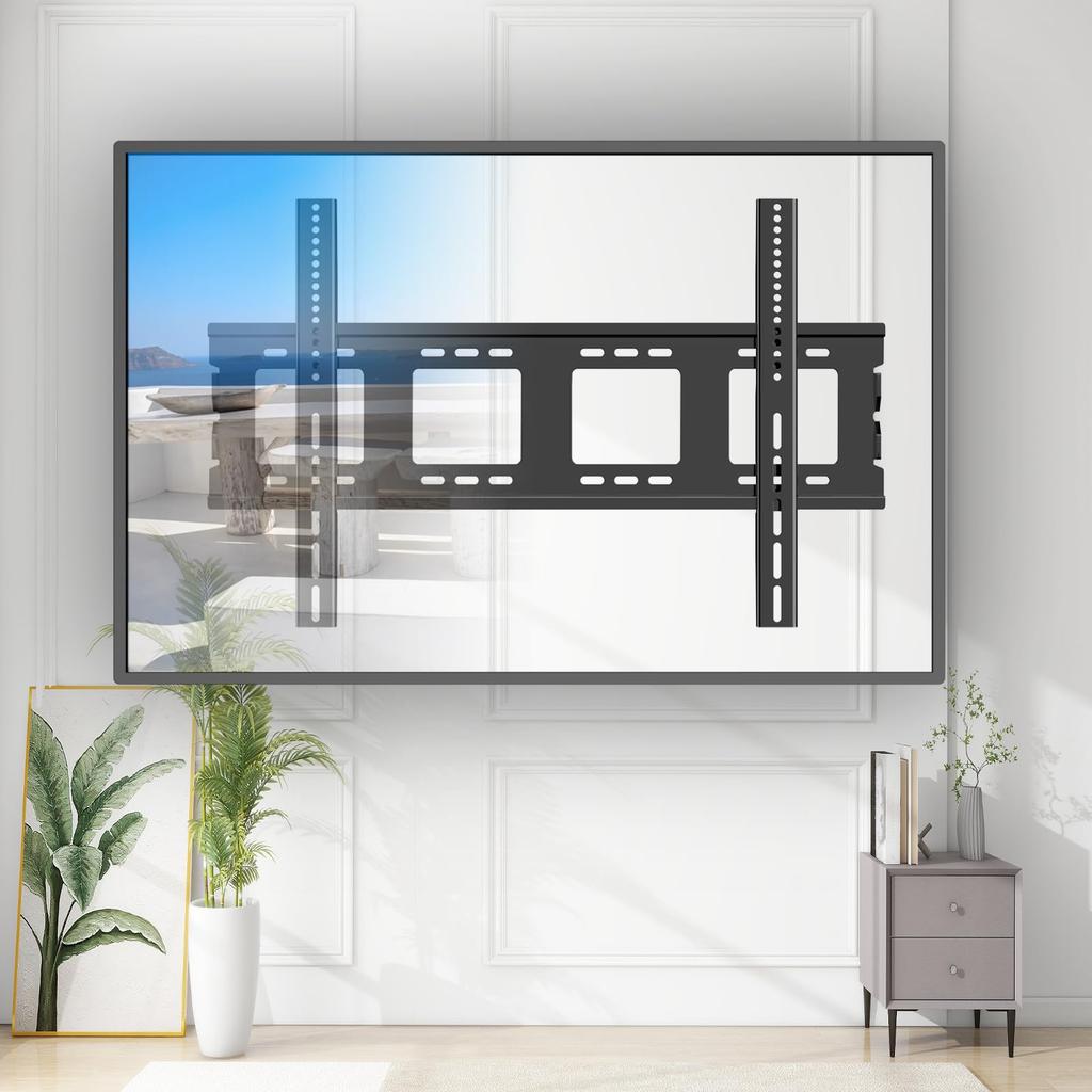 TETVIK TV Wall Extra Compatible with Fixed Maximum VESA Load Capacity 70 75 80 85 90 95 100 110 LCD LED LCD TV Wall Mount Mount, Large, 50-120 Inch,