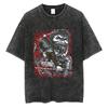 Attack on Titan Titano d'Attacco "Shingeki no Kyojin" Battaglia Vintage Lavato Oversize T-Shirt | Maglietta Streetwear Anime Unisex