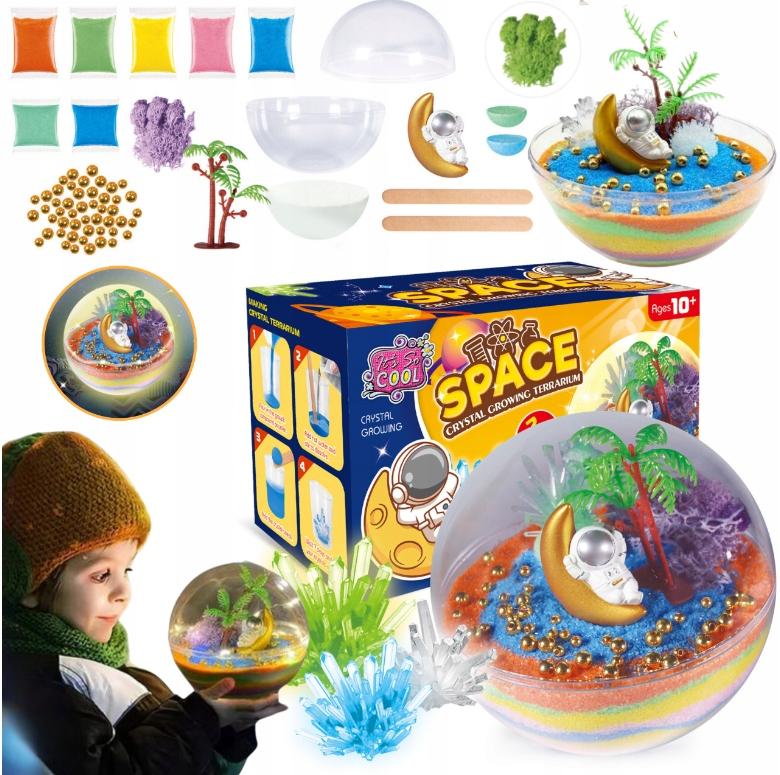 LED Crystal Growing Creative DIY Astronaut Aquarium Educational Kit