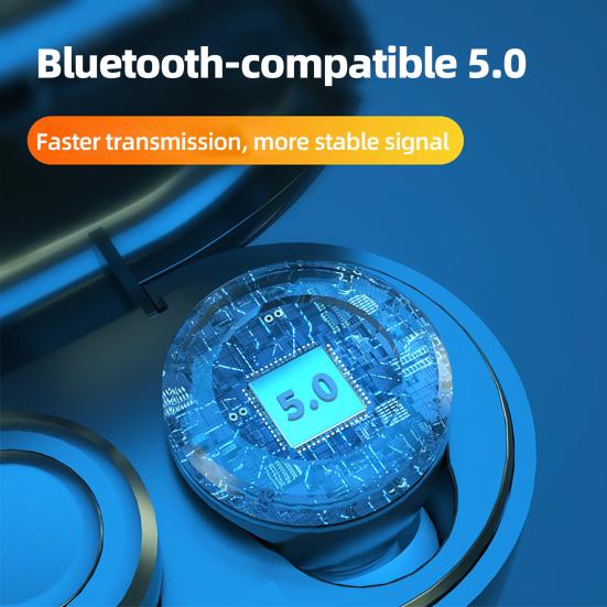 Bluetooth-kompatibel Kopfhörer Mini In-ear-freisprecheinrichtung Binaural Komfortable Noise Reduction mit Mic Sport Stereo