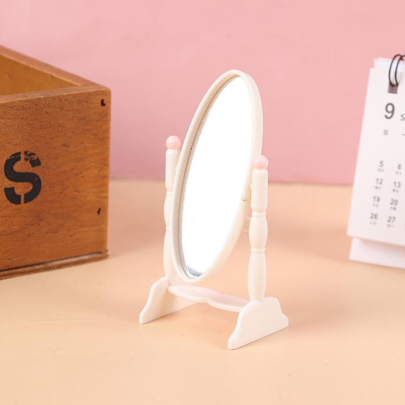 1/12 Dollhouse Miniature Frame Accessories Furniture Miniature Mirror Wall Room Mirror Doll House Mirror
