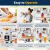 Digital Display Juicer Cup Portable Charging One Button Start Smart Mini Juicer Blender for Home Travel Office Outdoor Use