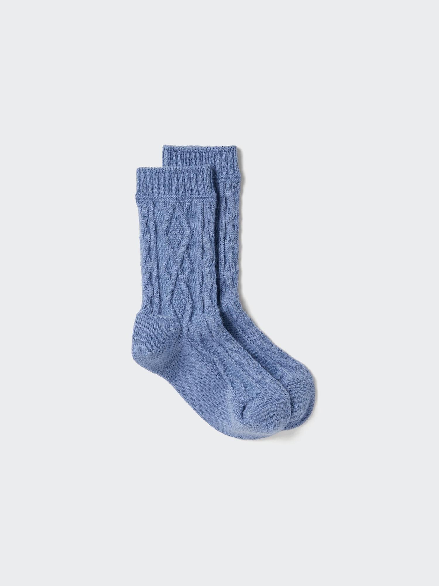 

Uniqlo Heattech Socks Cable 64 BLUE/2426