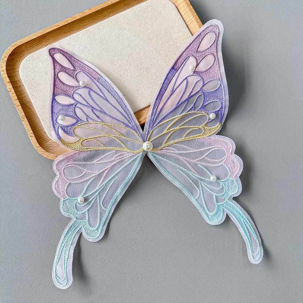 Embroidery Lace Butterfly Color Diy Clothing Accessories Cloth Patch Patch Ornament