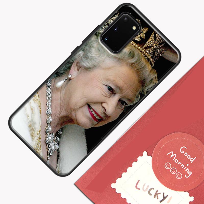 England Queen Elizabeth II Phone Case For Samsung Galaxy S24 S26 Ultra S20 S21 S22 S23 S25 Plus S10 S25 FE Cover Shell