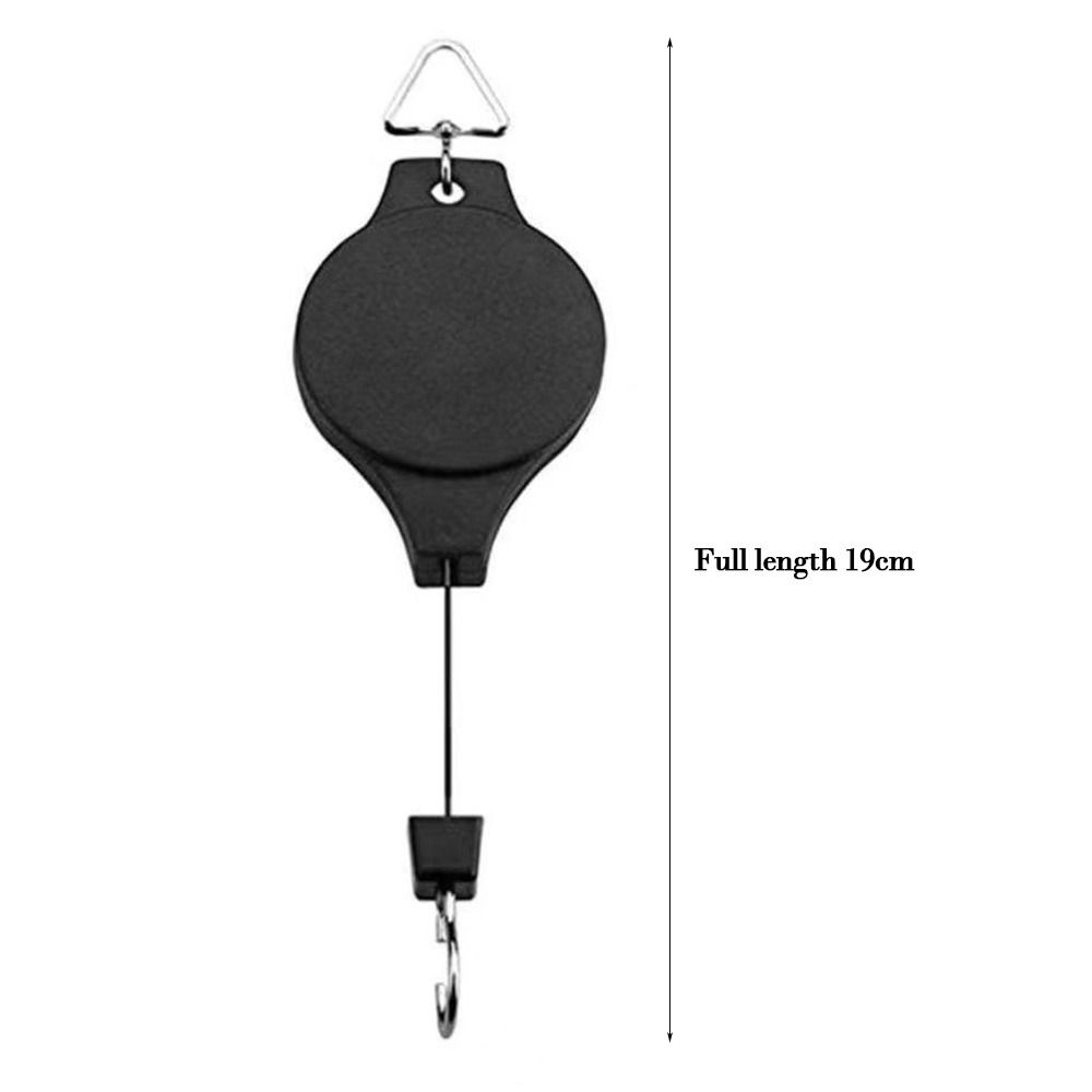 Adjustable Height Retractable Flower Basket Hooks Bird Cages Indoor Outdoor Hanging Flower Basket Hook Heavy-Duty