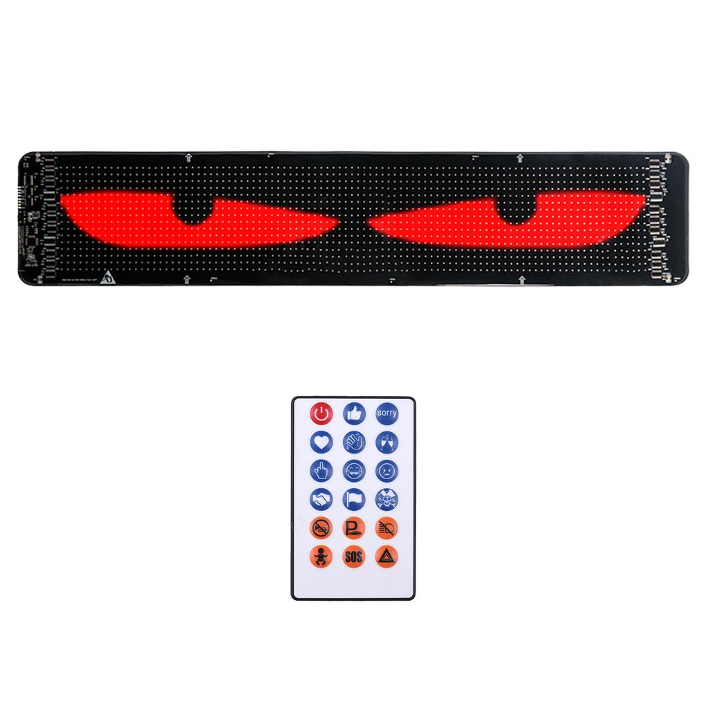 DIY Eyes Light for Windshield with Remote and APP Control BT Connect Programmable Colorful Led Eyes