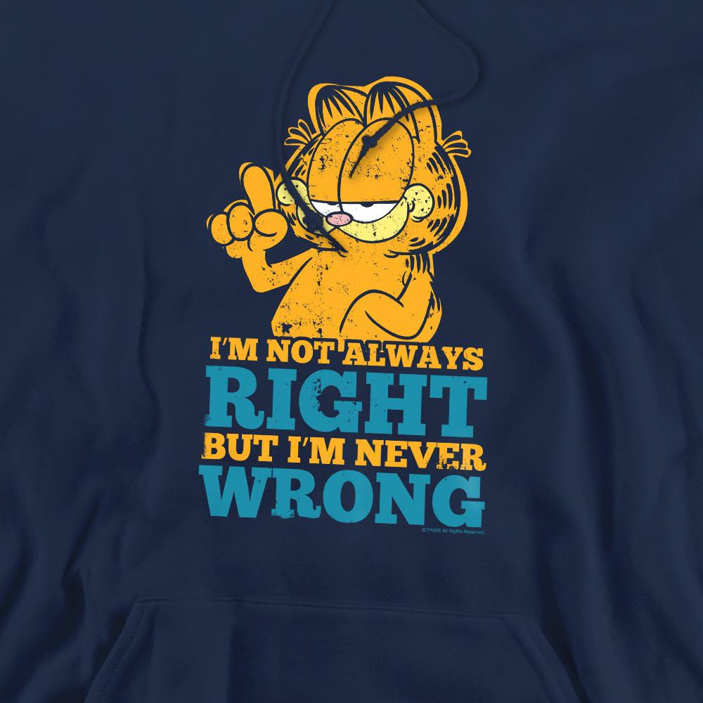 Garfield Mens Never Wrong Hoodie