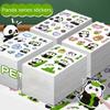 10/40PCS Transparent Creative Diary Stickers Panda Cute Panda Notebook Decoration