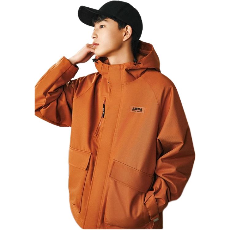 Anta Lifestyle Series Solid Color Zipper Hooded Comfortable Breathable Versatile Jacket Unisex Jacket Black 172518603-4