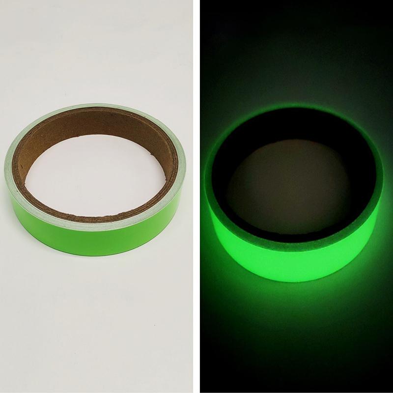 2 Stück Leuchtband für Fahrräder, selbstklebend, 3M/5M, leuchtende Sicherheitsaufkleber für Fahrradrahmen und Räder, für Nachtfahrten