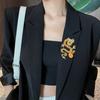 Senior Brooches Flower Leaf Brooch Pins for Women Suit Pendant  Fashion Brooches Jewelry