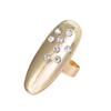 Neue Große Ovale Persönlichkeitsförmige Ringe für Damen Herren Klassisches Temperament Inlay Zirkon Gelenkringe Party Schmuck Zubehör