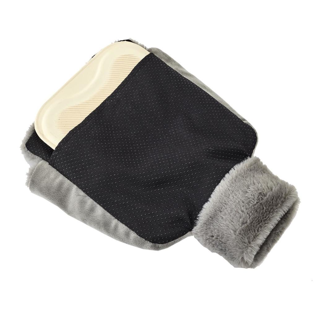 Hot water bottle slippers gray foot warmer