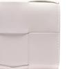 Bottega Veneta Cassette Woven Three-Fold Box Lambskin Wallet Small Men Wallet White 750245VCQC19009