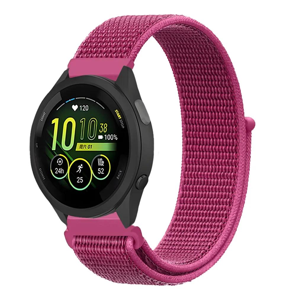 20mm 22mm Pletený nylonový smyčkový řemínek pro Garmin Forerunner 165 55 965 265 255 955 Venu 3 Náramek pro Garmin Active/Vivoactive 5