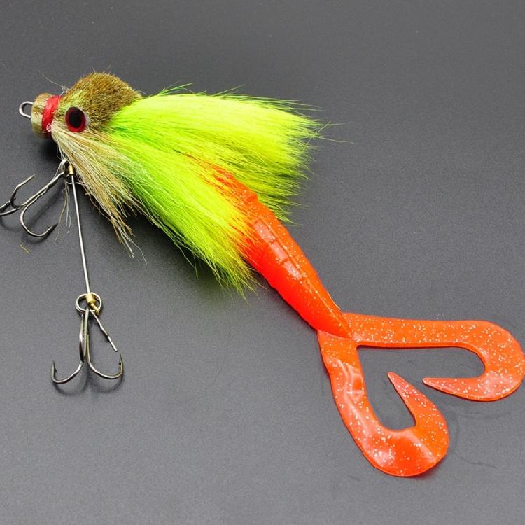 Tear Resistant Fishing Baits Realistic Appearance Soft Lures with Furry Exterior Strong Construction For Extended Use