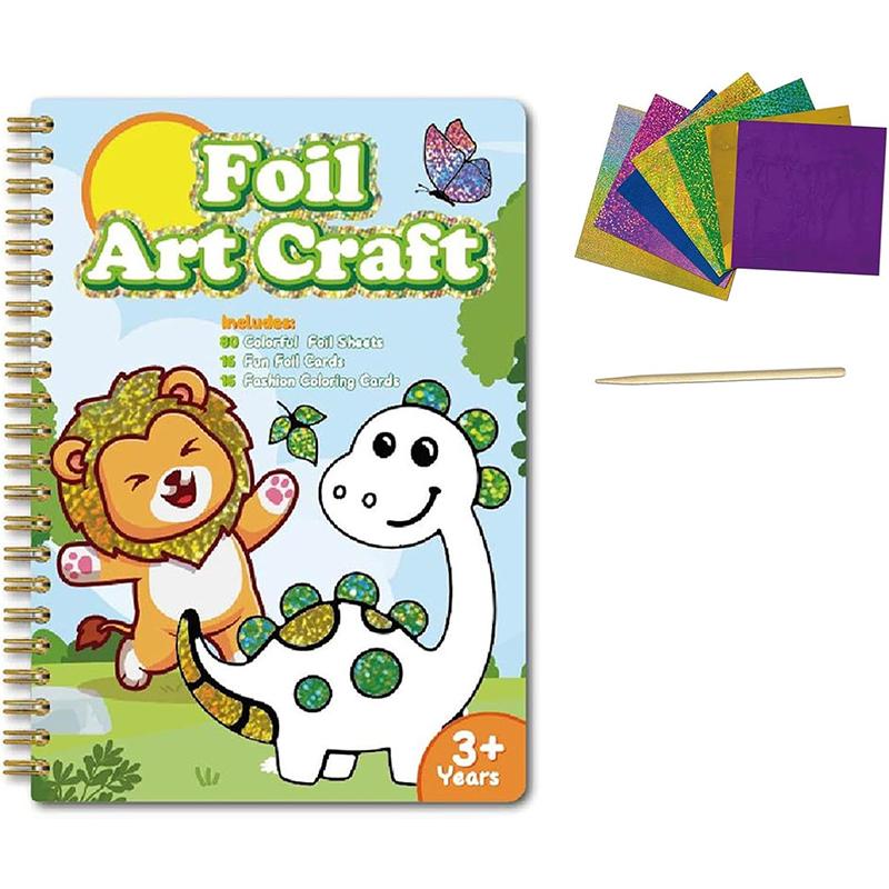 

Фольгированное творчество Без беспорядка Набор для творчества Веселое фольгированное искусство для детей и взрослых Магнит Пенопласт Рисование по наклейкам Отклей и прижми Веселые наборы для творчества A