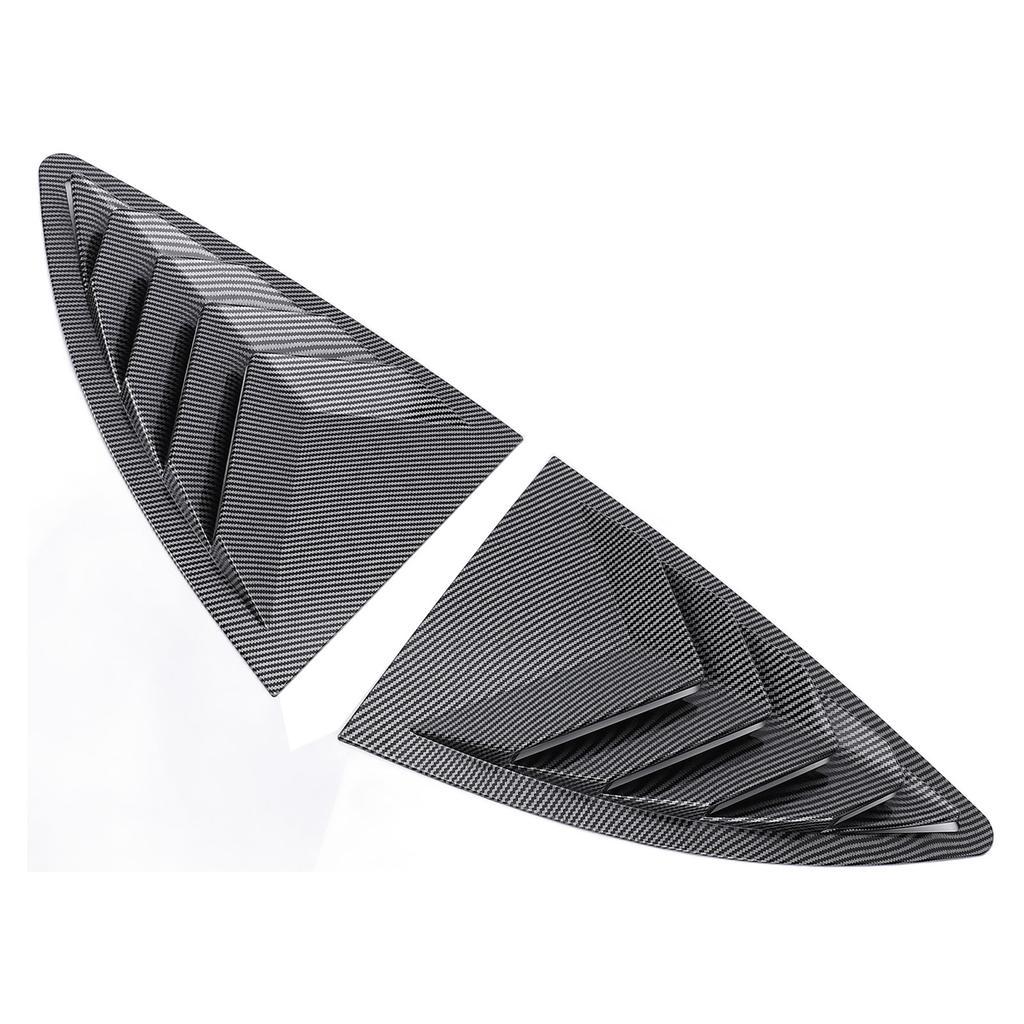 Pair of Rear Side Window Louver Air Vent Left Right Window Shutter Cover Trim Replacement for GT86