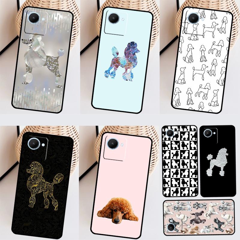 Poodle Dog Cartoon Case For Realme 10 11 Pro Plus GT Neo 5 3 3T 2T C11 C15 C25s C21Y C30 C31 C33 C35 C53 C55