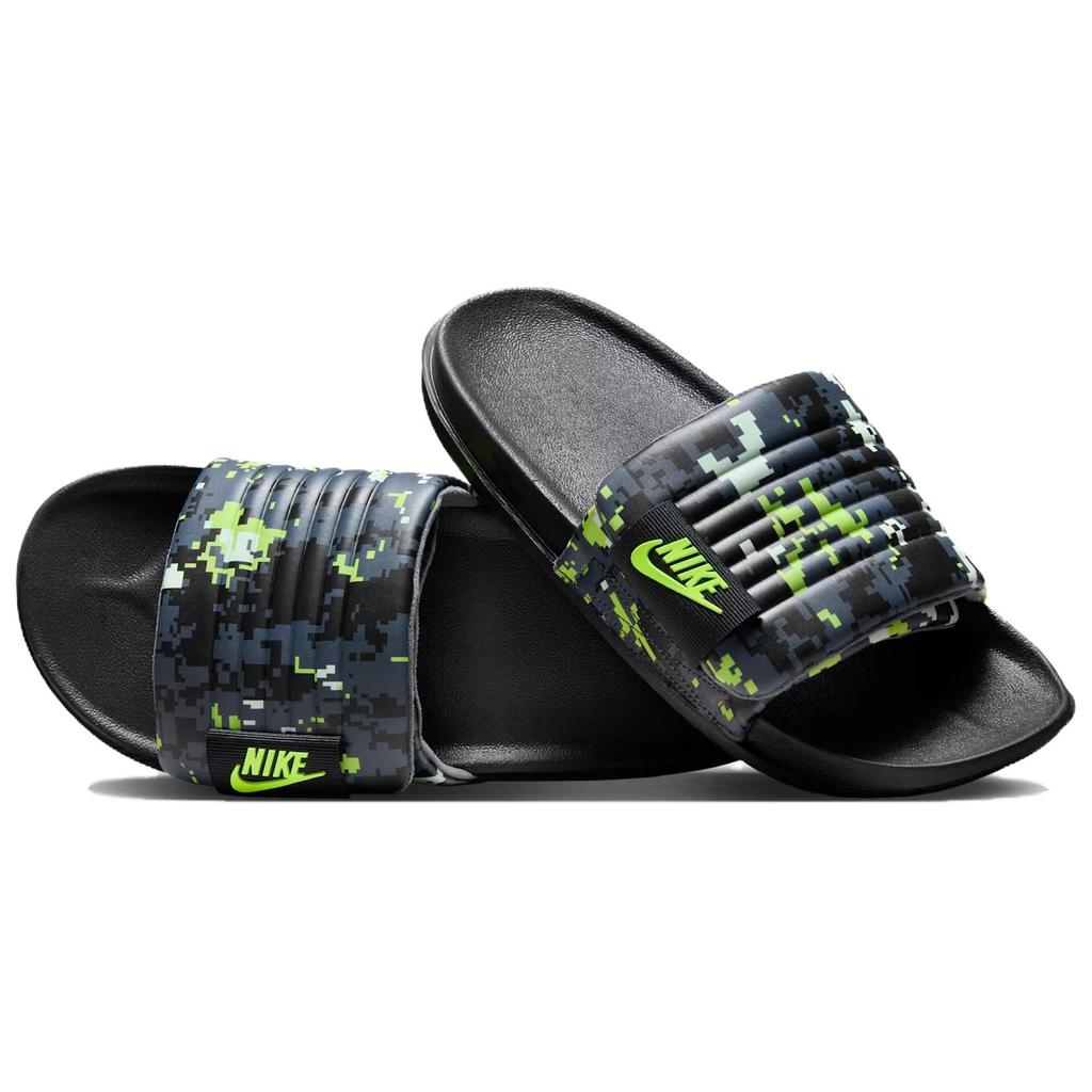 Nike Offcourt Adjust Slide Black Iron Grey Men Sandals Volt-Tint Volt HQ2178-002