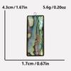 6pcs Real Natural Abalone Shell Geometric Charm Stainless Steel Charms For Jewelry Making Supplies Ocean Pendants DIY Materials
