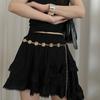 Retro Ethnic Style Metal Bohemian Waist Belt Women  Flower Waist Chain Sweater Chain Waist Seal Body Decor Accessories