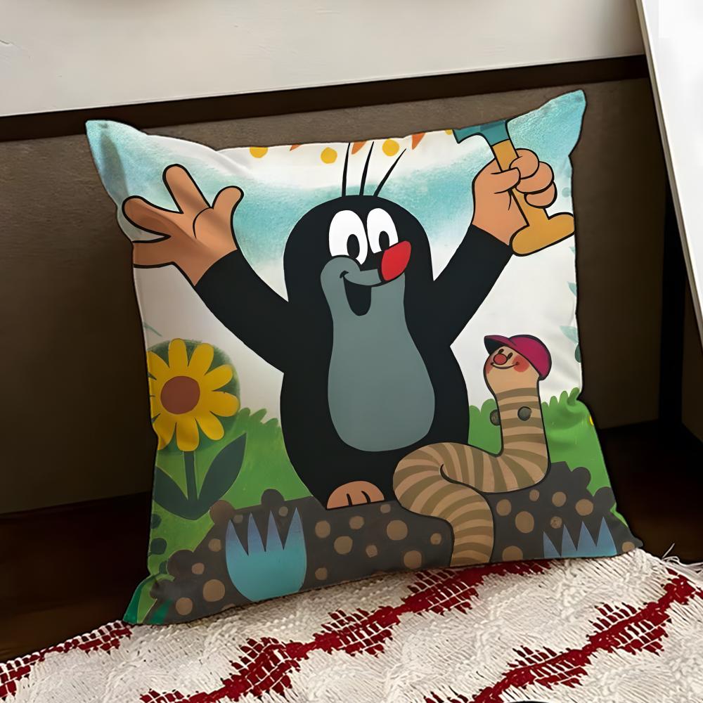 TThe Little MoleS Cushion Cover Reversible Soft Durable Pillow Cover Home  Car MultiScene Use for Daily Comfort