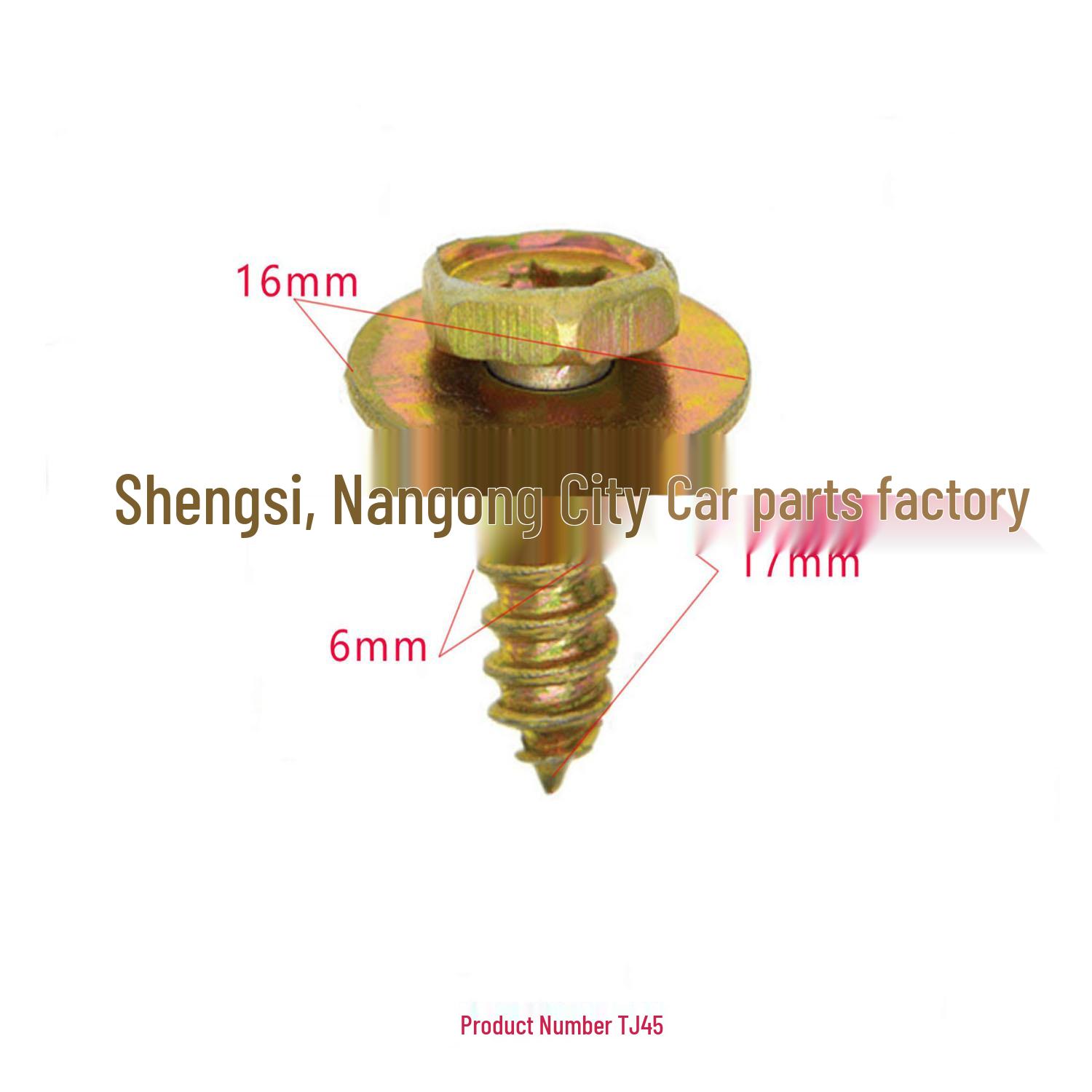 

Car Fender Assembly Screws and Trim Clips Set for Mudguard Installation Model 10000