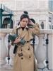 Women's Mid-Length Trench Coat: 2023 Korean High-End Casual Loose British Style Autumn Outerwear