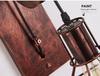 Industrial Retro Iron Art Wall Lamp with Pulley for Restaurants, Corridors, and Hallways