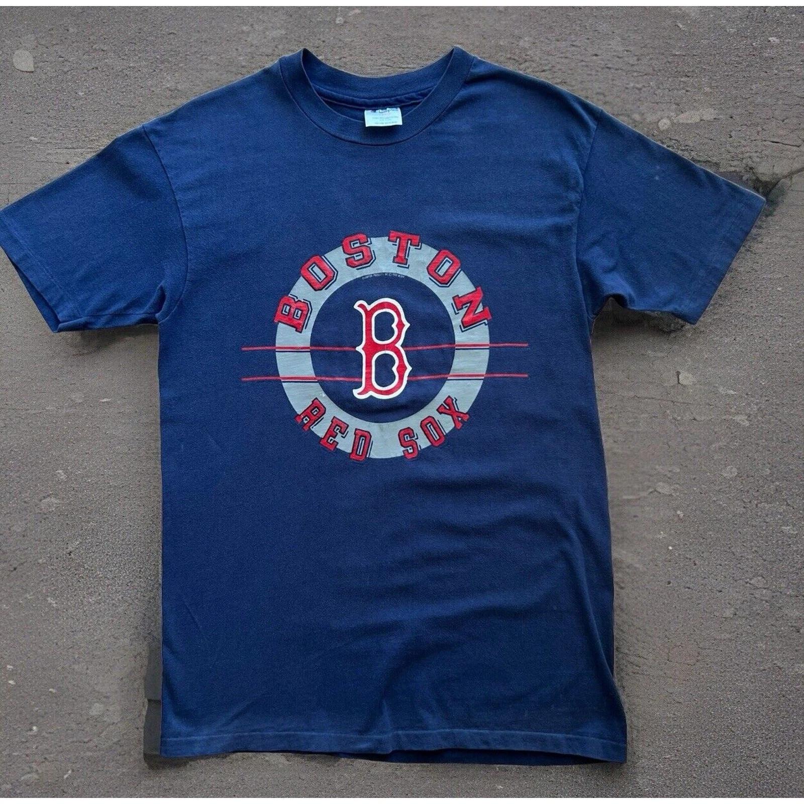 Vintage Boston Red Sox Shirt Large Blue 90s Champions MLB Baseball World Series S