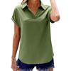 Damen Mode Lässig,Farbiges Kragenkurz,Kurzärmeliges T-Shirt,T-Shirt Top