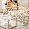 Chenille Sofa Cover Cloth Towel Nordic Flower Pattern Hair Blanket Cover Sofa Cover Universal Sofa Cushion