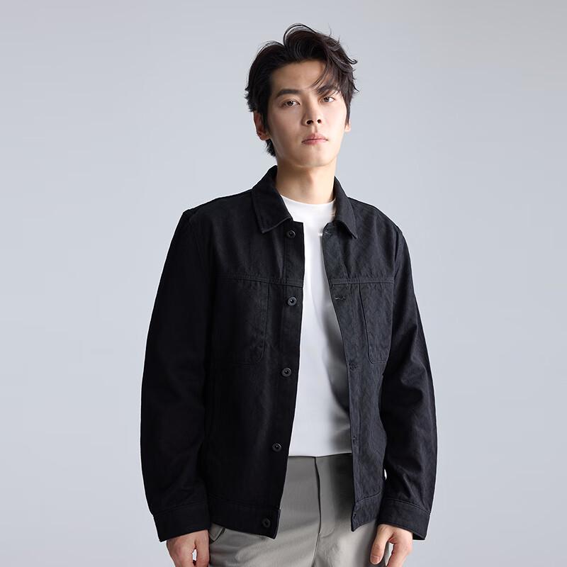 LILANZ Men's Dark Pattern Texture Casual Jacket