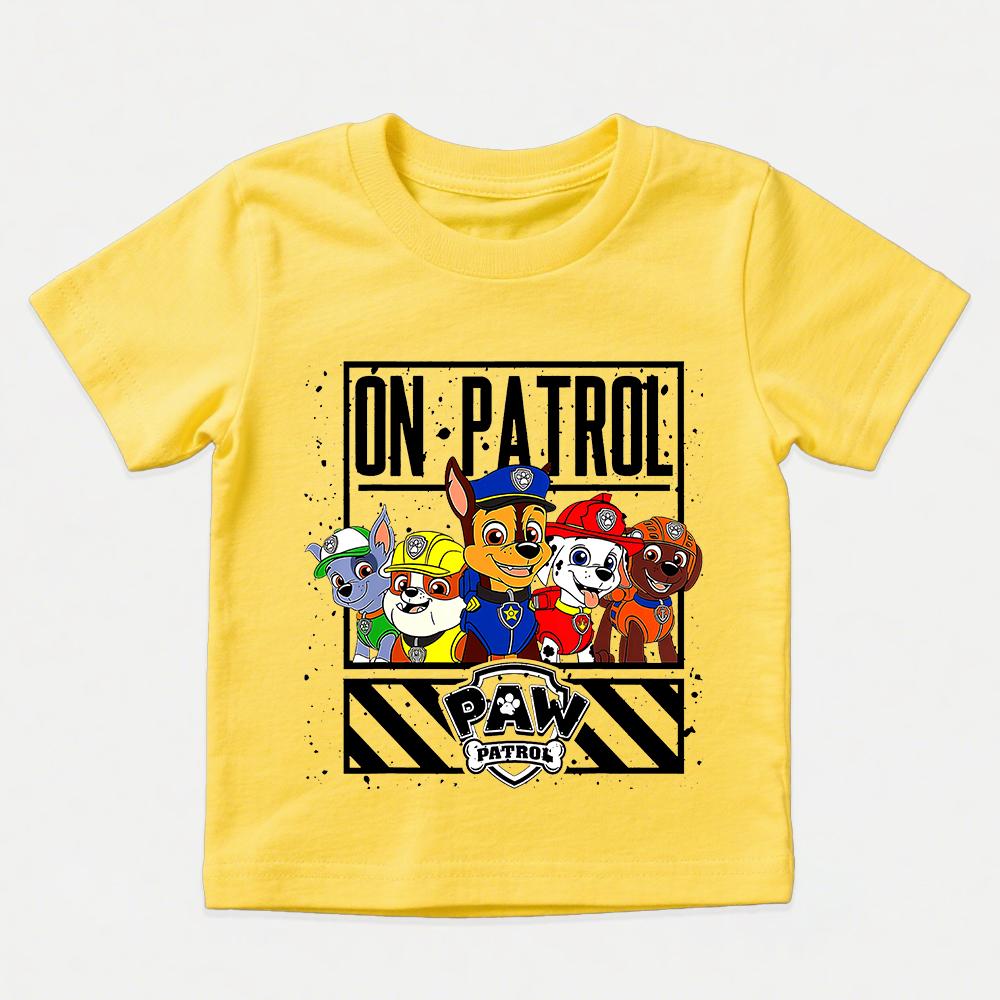 

Summer Fashion Top Paw Patrol Pattern T-Shirt Casual Short Sleeve for Children 100